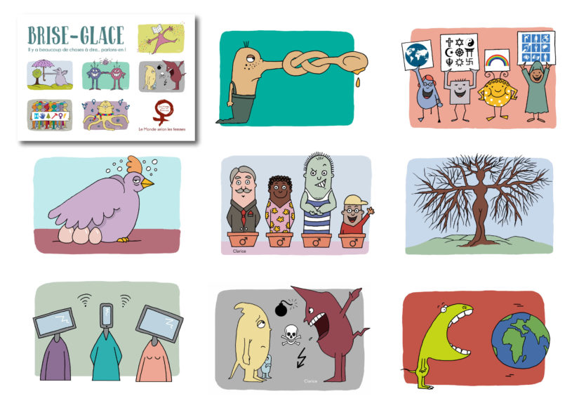 32 cartes pour un outil d’animation « brise-glace » (marqueur et palette graphique)